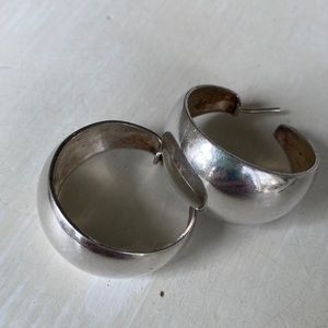 Sterling silver hoop earrings